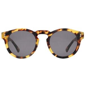 Illesteva $220 Leonard Sunglasses Handmade In Italy Tortoise Leopard Print Brown